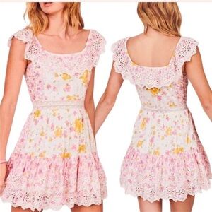 LoveShackFancy Denver floral-printed mini dress
Size 0